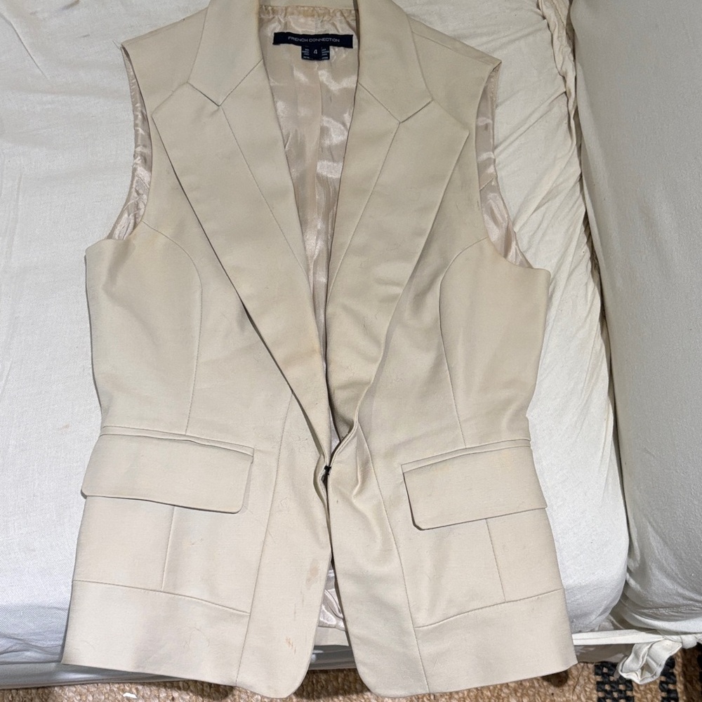 French Connection Cream Vest